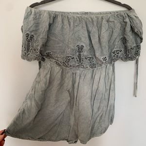 American Eagle Strapless romper